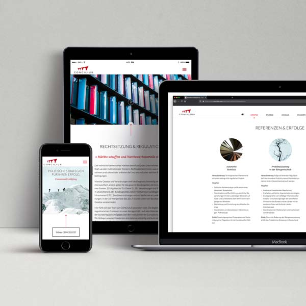 Webdesign Werbeagentur München für Concilius